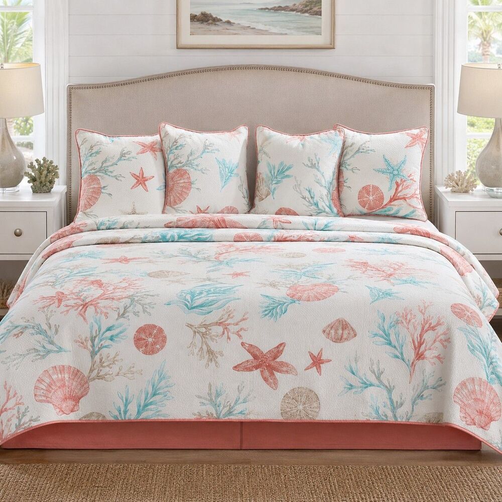 4 Madison Park Pebble Beach Pacific Grove 20x20 Throw Pillows Coral Discontinued